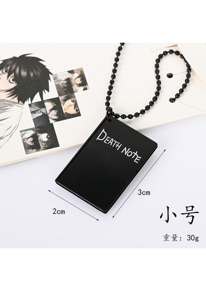 Kolye Tarzı A5 Anime Death Note Defter Seti Deri Günlük ve Kolye Tüy Kalem Defter Death Note Pad Hediye Için (Yurt Dışından)