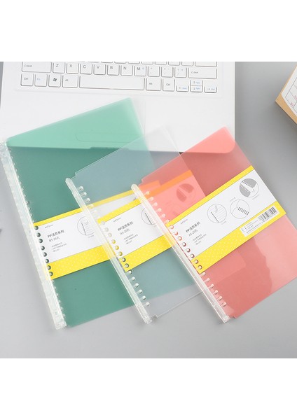 Yaprak Klip Stili A5 A5 B5 Delikli Şeffaf Pp Gevşek Yapraklı Ciltli Halka Takvim Halka Kitap Kapağı Günlük Haftalık Organizatör (Yurt Dışından) fırsatları