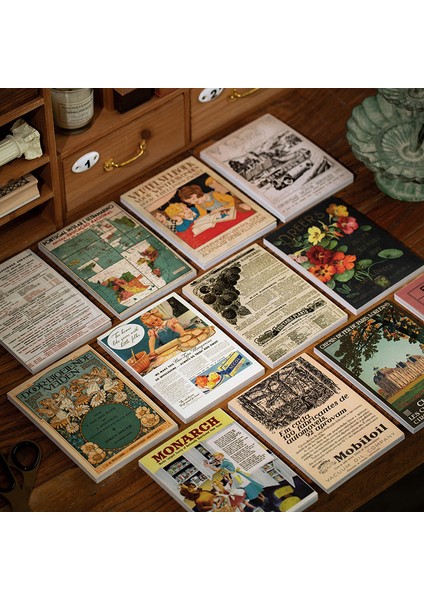 Fuguguanggao Tarzı 60 Yapraklı Memo Blokları Yapışkan Notlar Zamanda Yolculuk Retro Kağıt Günlüğü Scrapbooking Etiketler Junk Journal Okul Kırtasiye Defteri (Yurt Dışından) fiyatları