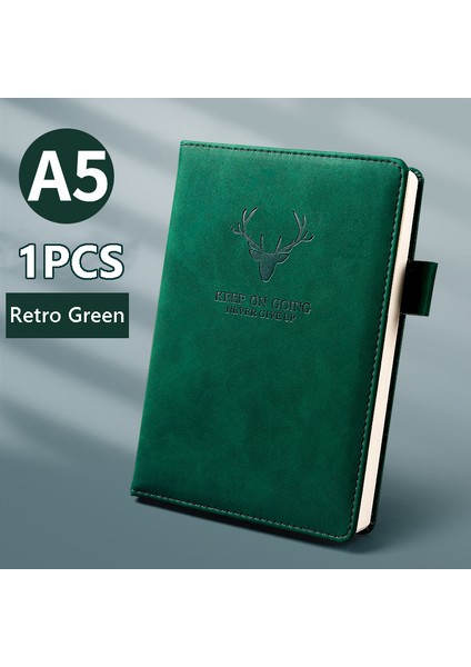 No.13 Tarzı A5 360 Sayfa Süper Kalın Balmumu Kokulu Deri A5 Ajanda Defter Günlük Iş Ofis Çalışma Defteri Not Defteri Günlük Okul Malzemeleri (Yurt Dışından)