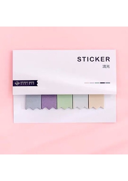 80 Yaprak Stili Köpekbalığı Sayfaları Gradyan Renkli N Defa Yapışkanlı Indeks Notu Post Sticker Yer Işareti Yapılacaklar Listesi Kağıtlar Okul Kırtasiye (Yurt Dışından)