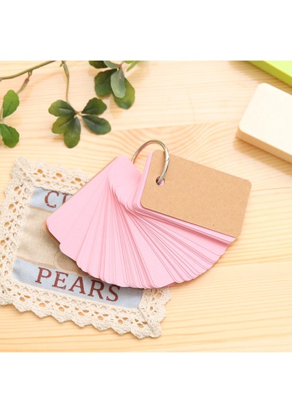 Pembe Tarzı Sevimli Mini Renkli Toka Defter Boş Not Kağıdı Yapışkan Not Kağıdı Scrapbooking Sticker Blokları Kelime Kartı Yaratıcı Kırtasiye (Yurt Dışından)
