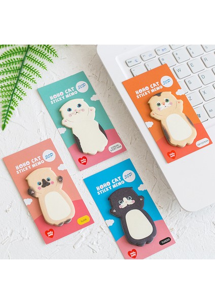 Japon Bobtaıl Stili Sevimli Çizgi Kedi Yapışkanlı Notlar Defteri Günlük Kırtasiye Flake Scrapbook Dekoratif Sevimli N Defa Yapışkanlı Planlayıcı (Yurt Dışından)