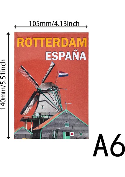 No.26 Tarzı A6 A6 Defterler Moda Kapaklar Seyahat Defterleri Günlük Not Defteri Yaratıcı Sert Kapaklı Günlük Kitaplar Ofis Malzemeleri Kırtasiye Hediye (Yurt Dışından)