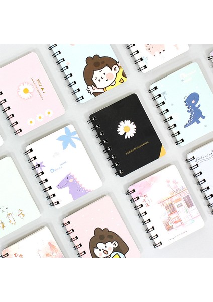 Gül Kırmızı Stili Mini Gevşek Yapraklı El Kitabı Defter Günlüğü Boş Defterler Günlükler Sevimli Öğrenci Not Defteri Planlayıcı Okul Ofis Malzemeleri (Yurt Dışından)