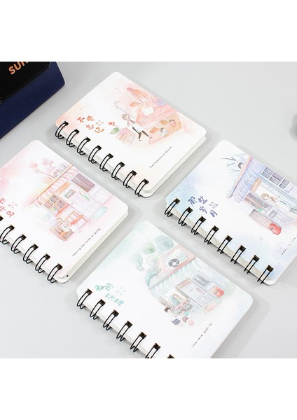 Gül Kırmızı Stili Mini Gevşek Yapraklı El Kitabı Defter Günlüğü Boş Defterler Günlükler Sevimli Öğrenci Not Defteri Planlayıcı Okul Ofis Malzemeleri (Yurt Dışından)