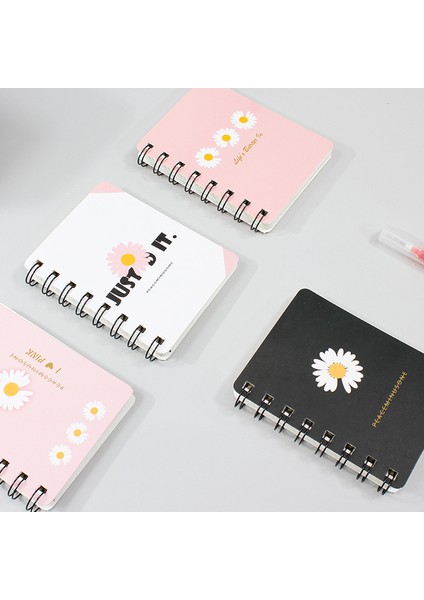 Gül Kırmızı Stili Mini Gevşek Yapraklı El Kitabı Defter Günlüğü Boş Defterler Günlükler Sevimli Öğrenci Not Defteri Planlayıcı Okul Ofis Malzemeleri (Yurt Dışından)