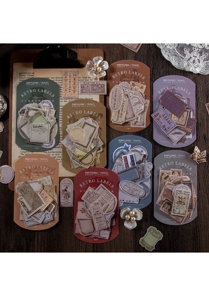 G Tarzı Journamm Vintage Bronzaj Tarzı Retro Kart Deco Kırtasiye Lomo Kartlar Okul Kırtasiye Not Defteri Yapışkan Notlar Etiketler (Yurt Dışından) fiyatları