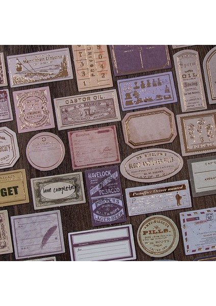 G Tarzı Journamm Vintage Bronzaj Tarzı Retro Kart Deco Kırtasiye Lomo Kartlar Okul Kırtasiye Not Defteri Yapışkan Notlar Etiketler (Yurt Dışından) indirimleri