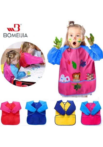 Kırmızı Stil M Beden 1 Adet Çocuklar Için Boyama Önlüğü Okul Önlüğü Boyama Erkek ve Kız Taşınabilir Uzun Kollu Su Geçirmez Çocuk Sanat Önlüğü (Yurt Dışından) modelleri