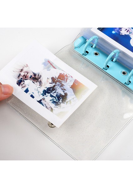 Koyu Haki Stili 11CM x 10CM Mınkys Sevimli Parıltılı Taşlı Mini Cep 3 Halkalı Günlük Defter Ajanda Dıy Fotoğraf Kartı Bağlayıcı Kore Okul Kırtasiye - E-Ticaret Başlığı (Yurt Dışından) fırsatları