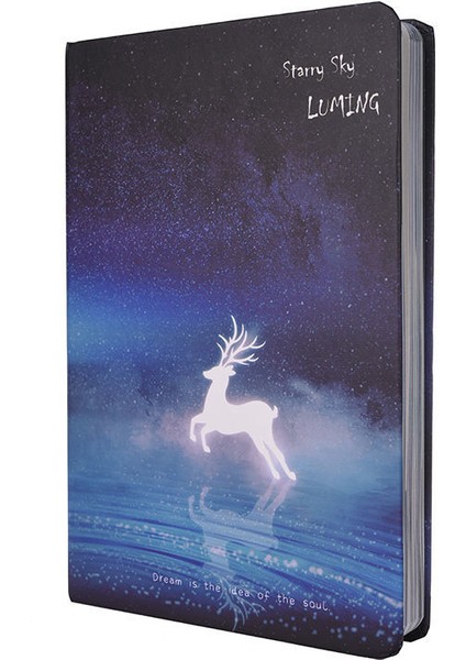 C3 228 Sayfa Stili 19.4X13CM 224 Sayfa Yıldızlı Gökyüzü Günlüğü Kişiselleştirilmiş Yaratıcı Renkli Sayfa Illüstrasyon Sevimli Defter Öğrenci Kılavuzu Defter Not i (Yurt Dışından)