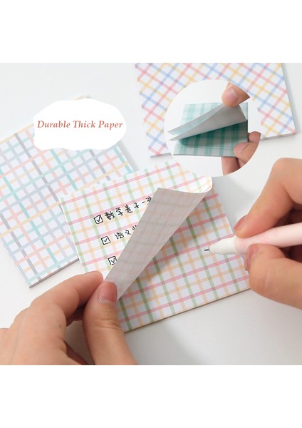 C Stili 80 Sayfa Sevimli Jk Izgara Çizgili Yapışkan Notlar Memo Pad Scrapbooking Dıy Malzeme Kağıt Sanat El Sanatları Notlar Mesaj Almak (Yurt Dışından)