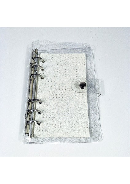 Pembe Yıldız Stili A6 A6 Parlak Defter 6 Halka Bağlama Gevşek Yaprak Şeffaf Dosya Planlayıcı Kawaii Kırtasiye Ajanda Defter Ofis Malzemeleri (Yurt Dışından) fiyatları