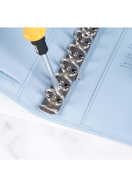 Gümüş A7 25MM Stili A7 Boyutlu Metal Spiral Halkalı Defter Klipsi 2 Çift Vida Ile Günlük Ajanda Dosya Klasör Klipleri (Yurt Dışından) indirimleri