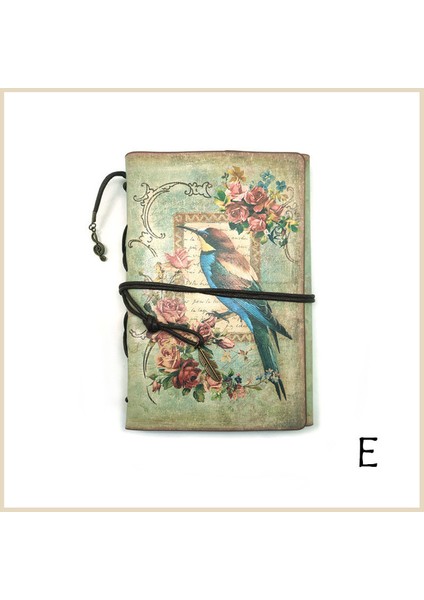 E-A6 Stili A5 Vintage Kırtasiye Pu Deri Defter Yaratıcı Kraft Kağıt Planlayıcı Defter Ajandası Günlük Defterler (Yurt Dışından)