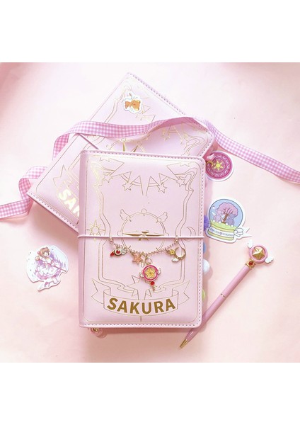 Bir Stil Yazın Japon Sakura Yapraklı Günlük Defter Sevimli Seyahat Ajandası Spiral A6 Günlük Planlayıcı Organizatör Mermi Pembe Defter (Yurt Dışından) fiyatları