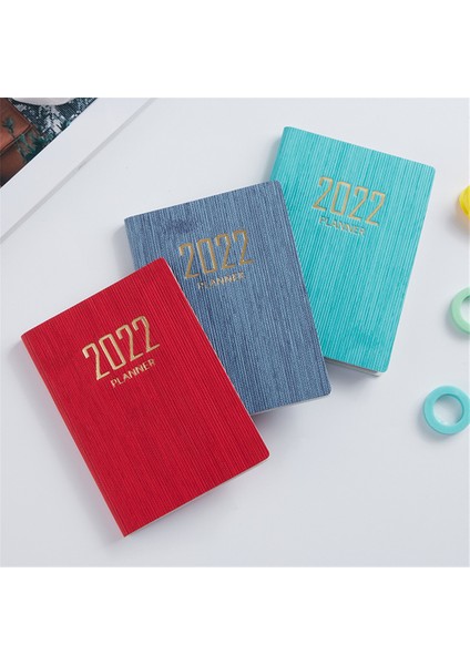 Yeşil Stil A7 Yıl Planlayıcı Ingilizce Versiyon 365 Gün Ajanda Organizatörü A7 Defter Zaman Not Defteri Hatırlatma Kitabı Öğrenci Malzemeleri (Yurt Dışından)