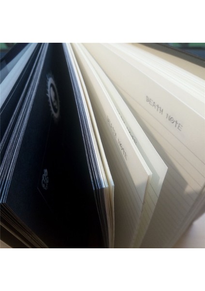 No.8 Stili A5 Ölüm Defteri Seti A5 Anime Death Note Defter Seti Deri Günlük ve Kolye Tüy Kalem Defter Death Note Pad Hediye Için D40 (Yurt Dışından)
