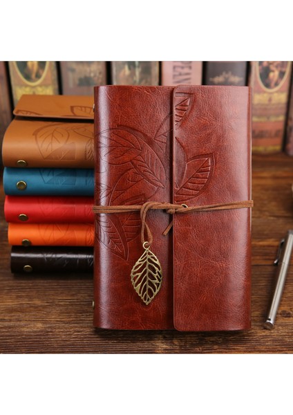 Mavi Stil Büyük 165X220MM Vintage Defter Günlük Not Defteri Pu Deri Spiral Edebiyat Not Defteri Kağıt Değiştirilebilir Günlük Planlayıcılar Okul Kırtasiye Hediye (Yurt Dışından)
