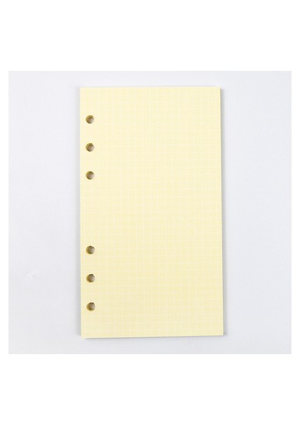 Sarı Izgara Stili A5 40 Sayfa A5A6 6 Halkalı Spiral Defter Renkli Dolgu Kağıdı El Kitabı Iç Sayfalar Iç Çekirdek Kawaii Kırtasiye Okul Malzemesi (Yurt Dışından)