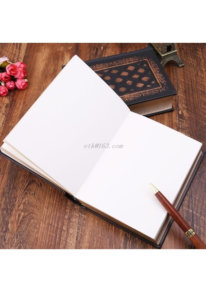 Bronz Tarzı Deri Retro Vintage Günlük Defter Dergi Not Defteri Boş Sert Kapak Defter Kağıt Kırtasiye Seyahat Okul Öğrenci Hediyeleri (Yurt Dışından) indirimleri