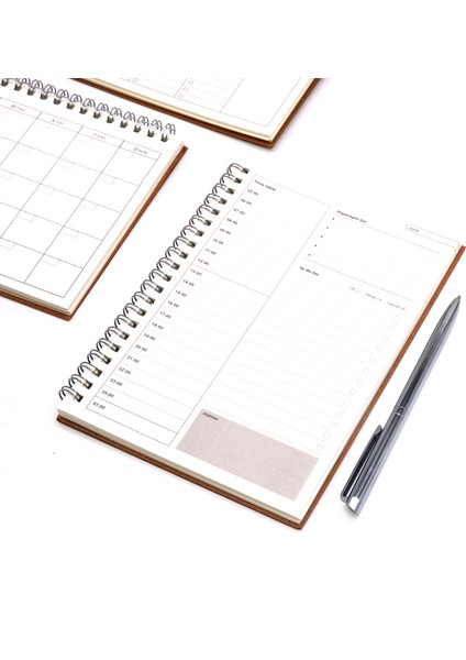 Haftalık Stil Günlük Planlayıcı Defter Takvim Defteri Ajanda Kraft Kağıt Defterler Spiral Ajandalar A5 Spiral (Yurt Dışından)