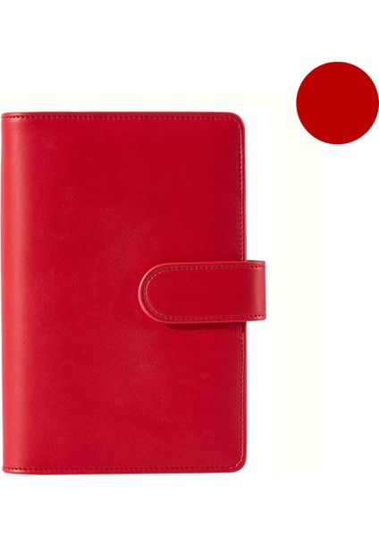 Kırmızı Stil A5 Macaron Rengi A6A5 Pu Deri Kendin Yap Ciltli Defter Ajanda Planlayıcı Kağıt Cilt Okul Kırtasiye (Yurt Dışından)