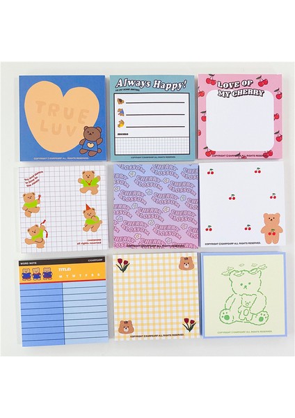 1 Adet 50 Yaprak J Tarzı 50 Adet Sevimli Ayı Sticker Notları Gevşek Yaprak Süsleme Memo Pad Planlayıcı Yapılacaklar Listesi Okul Ofis Kağıt Not Defteri Kırtasiye (Yurt Dışından)
