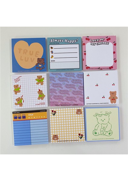 1 Adet 50 Yaprak J Tarzı 50 Adet Sevimli Ayı Sticker Notları Gevşek Yaprak Süsleme Memo Pad Planlayıcı Yapılacaklar Listesi Okul Ofis Kağıt Not Defteri Kırtasiye (Yurt Dışından)