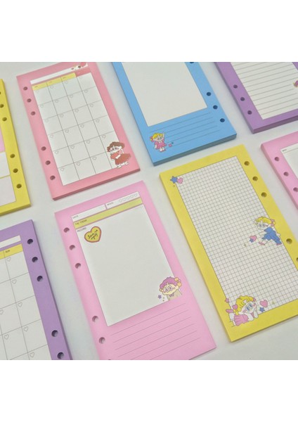 45 Adet-08 Tarzı 45 Sayfa A6 Defter Kağıdı Yenileme 6 Delikli Spiral Ciltli Sevimli Tavşan Ayı Içindekiler Günlük Aylık Haftalık Ajanda (Yurt Dışından) fırsatları