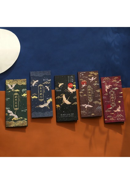 M Tarzı Vintage Estetik Başlangıç Retro Not Defterleri Bronzlaşma Uçan Turna Çiçeği Sakura Turuncu Yapışkan Olmayan Not Kağıdı Kırtasiye (Yurt Dışından) indirimleri