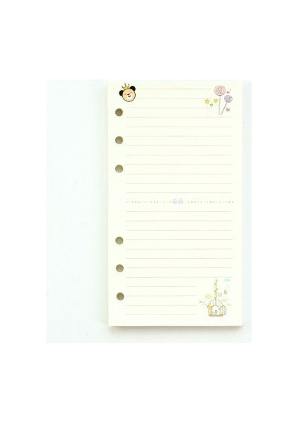 Çizgi Stili A7 A5 A6 Gevşek Yapraklı Defter Kağıdı Dolum Spiral Bağlayıcı Içindekiler Sayfası Günlük Aylık Haftalık Ajanda (Yurt Dışından)