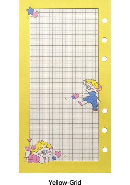 45 Adet-09 Tarzı 45 Sayfa A6 Defter Kağıdı Yenileme 6 Delikli Spiral Ciltli Sevimli Tavşan Ayı Içindekiler Günlük Aylık Haftalık Ajanda (Yurt Dışından)