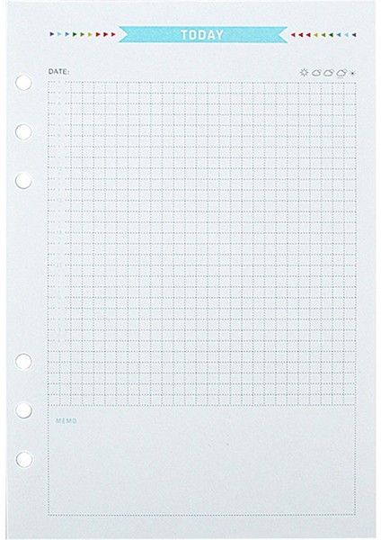 A5 Günlük Stil 40 Sayfa A5A6 6 Halkalı Defter Dolgu Sayfaları Haftalık Aylık Planlayıcı Yapılacaklar Listesi Gezgin Defteri (Yurt Dışından)