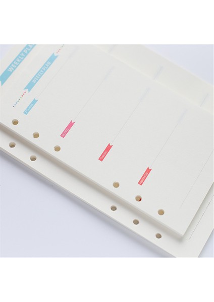 A5 Günlük Stil 40 Sayfa A5A6 6 Halkalı Defter Dolgu Sayfaları Haftalık Aylık Planlayıcı Yapılacaklar Listesi Gezgin Defteri (Yurt Dışından) indirimleri