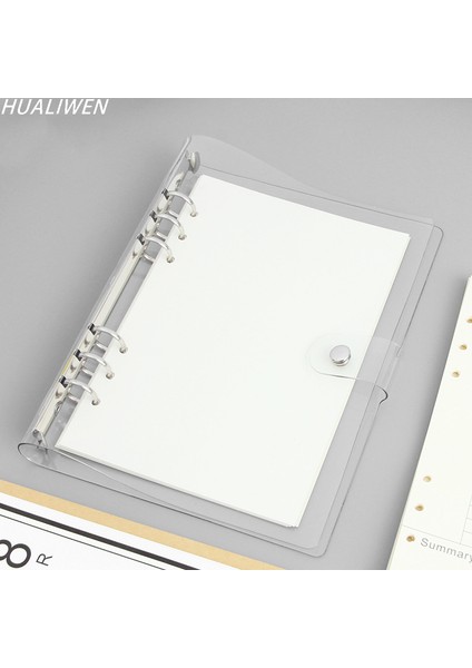 Izgara Stili A5 Şeffaf Halka Bağlı Defter A6 A5 Not Defteri Günlük A5 Ajanda Ofis Malzemeleri (Yurt Dışından) fiyatları