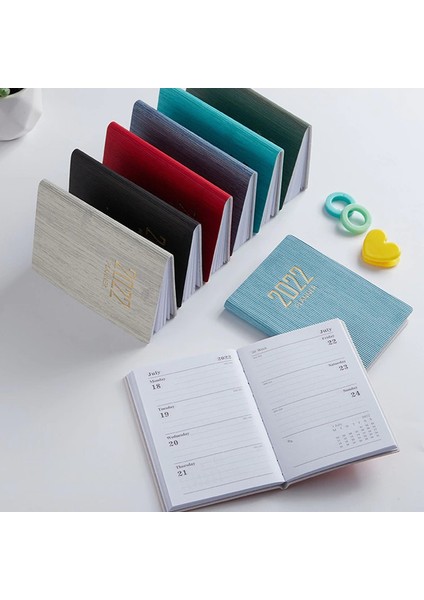 H02 Stili A7 Mini Defter Günler Taşınabilir Cep Not Defteri Günlük Haftalık Ajanda Planlayıcı Defterler Kırtasiye Ofis Okul Malzemeleri (Yurt Dışından)