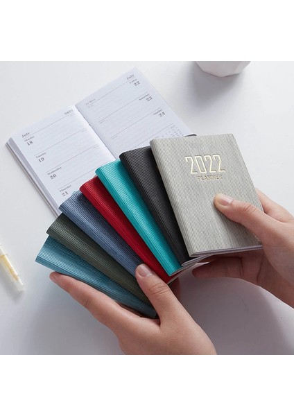 H02 Stili A7 Mini Defter Günler Taşınabilir Cep Not Defteri Günlük Haftalık Ajanda Planlayıcı Defterler Kırtasiye Ofis Okul Malzemeleri (Yurt Dışından)