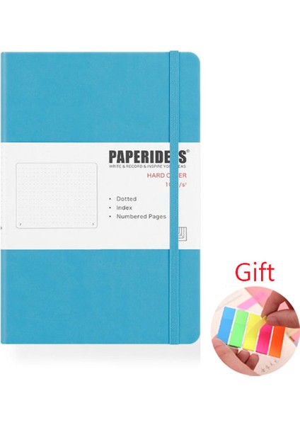 A12 Stili A5 Sert Kapaklı A5 Sevimli Dergi Nokta Defter Yaş 100GSM 5.7x8.retro Günlük Bandaj Kırtasiye Not Defteri Bullet Dot Günlükler (Yurt Dışından)