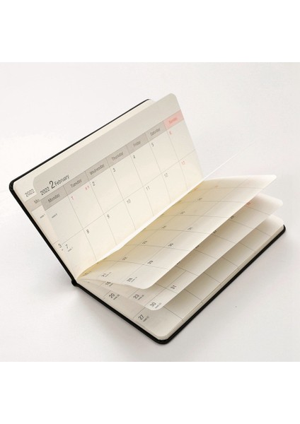 Siyah Stil A6 Ajanda Defter Planlayıcı Defterler Günlük Kağıt Taşınabilir Ajanda Kabuklu Kawaii Ofis A6 Defterler - Aylik Libretas Zeszyt Kağıt Cuadernos (Yurt Dışından)
