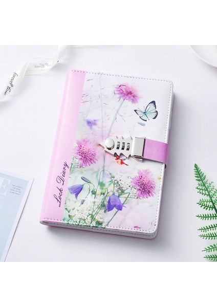 224SAYFA F Stili Şifreli Kilitli A5 Defter 360 Sayfa Günlük Okul Malzemeleri Hediye Kalem ile Öğrenci Günlüğü (Yurt Dışından)