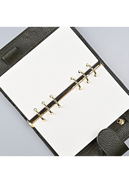 A5 Kraft Boş Stili Yüksek Halka Cilt Defter A5 Kişisel A6 A7 A8 Boyutu Ek Yenilemeleri Gevşek Yaprak Spiral Günlük Planlayıcı Iç Çekirdek 100G Kağıt (Yurt Dışından)