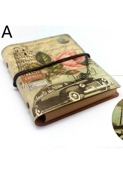 A-A5 Stili A6 Vintage Kırtasiye Pu Deri Defter Yaratıcı Kraft Kağıt Planlayıcı Defter Ajandası Günlük Defterler (Yurt Dışından)
