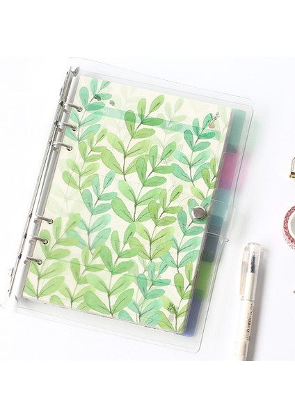 Arka Plaka (2 Adet) Stili A7 Renkli Defter Indeks Sayfası Mat Kapak Spiral Günlük Planlayıcı Kağıt Not Defteri Kategori Sayfaları Kırtasiye (Yurt Dışından)