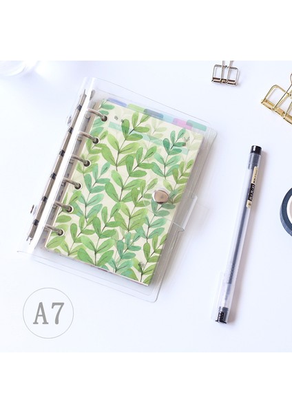 Arka Plaka (2 Adet) Stili A7 Renkli Defter Indeks Sayfası Mat Kapak Spiral Günlük Planlayıcı Kağıt Not Defteri Kategori Sayfaları Kırtasiye (Yurt Dışından)