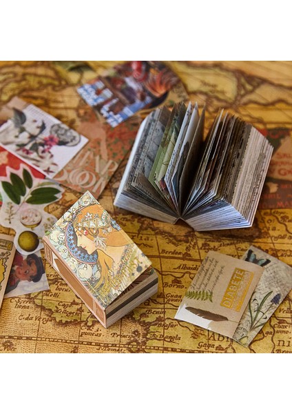B Tarzı Journa Pcs Retro Hatıraları Dönemi Melek Malzeme Kağıt Scrapbooking Kart Yapımı Günlük Proje Dıy Retro Arka Plan Kağıdı (Yurt Dışından)