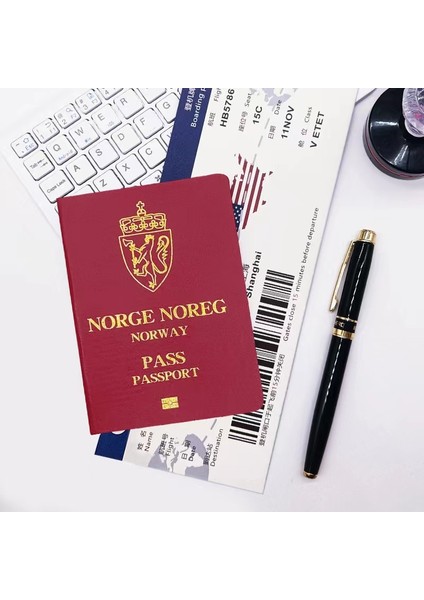Norveç Tarzı 9X12.5CM Simülasyon Pasaportu Kamera Not Defteri Yaratıcı Hediye Film Malzemeleri Okul Malzemeleri Günlük Cep Takvimi (Yurt Dışından)