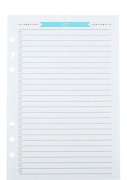 A5 Yapılacaklar Listesi Stili 40 Sayfa A5A6 6 Halkalı Defter Dolgu Sayfaları Haftalık Aylık Planlayıcı Yapılacaklar Listesi Gezgin Defteri (Yurt Dışından)