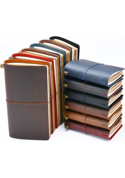 Siyah Stil Taşınabilir 17.5X11CM Moterm Sıcak Satış 100% Hakiki Deri Defter El Yapımı Vintage Sığır Derisi Günlük Dergi Sketchbook Planlayıcı Tn Seyahat Defteri Kapağı (Yurt Dışından) fiyatları